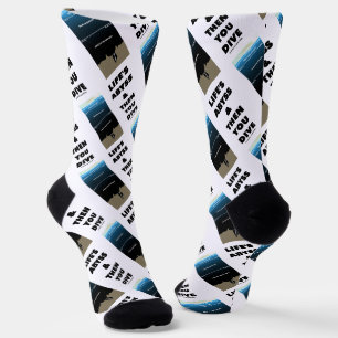Leben Abgrund Und Dann Tauchst Du Pelagial Ozean Socken
