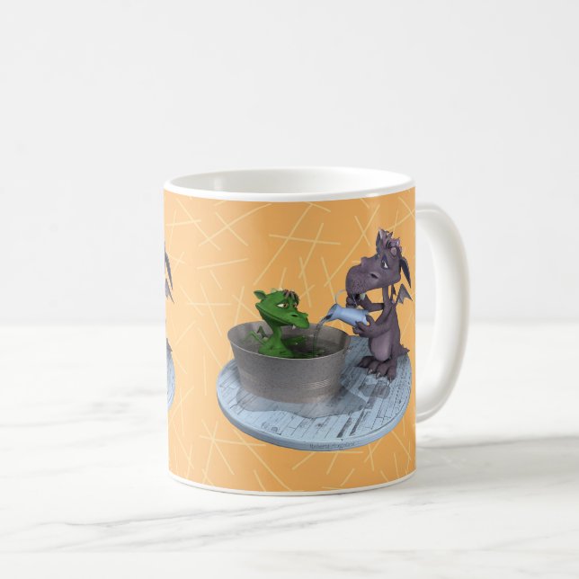 Leben als kleiner Drache: Badzeit Kaffeetasse (VorderseiteRechts)