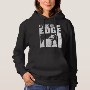 Leben am Rande Klettern Sprichwort Bouldermäuse Hoodie