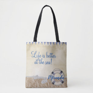 Leben am Sand Tasche