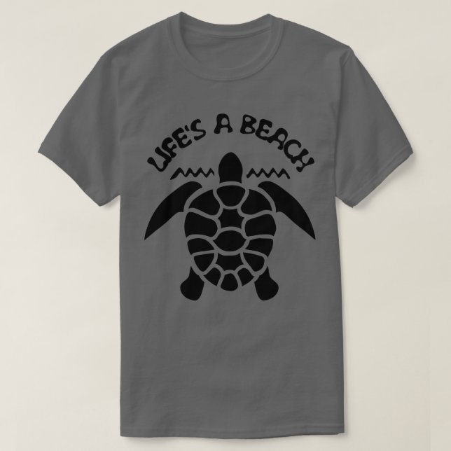 Leben am Strand Sea Turtle 1 T-Shirt (Design vorne)
