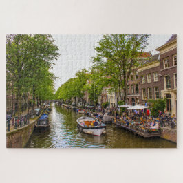 Leben auf dem Amsterdamer Kanal, Niederlande