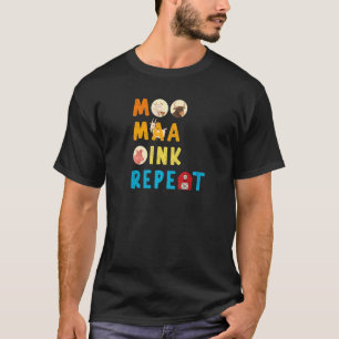 Leben auf dem Bauernhof Tier sagt Kuh Ziege Landwi T-Shirt