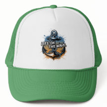 Leben auf dem Wave Trucker Hut - Perfekt für Ocean