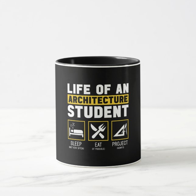 Leben auf einem Architekten-Schüler-Architekten Jo Tasse (Zentrum)