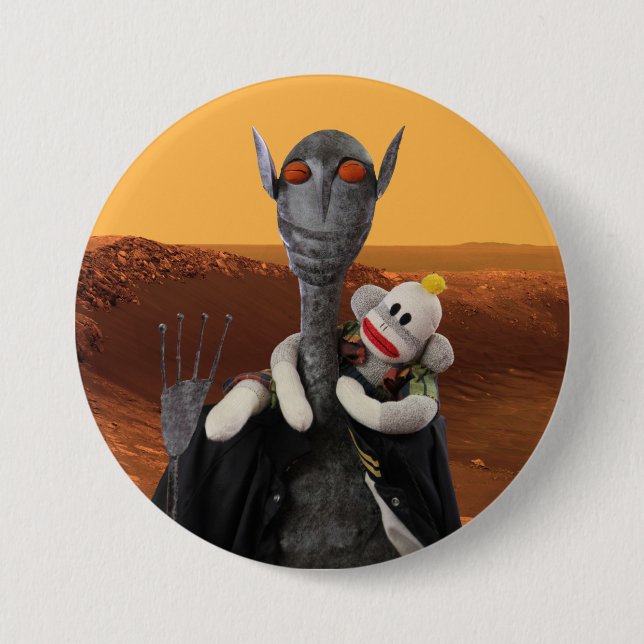 Leben auf Mars Button (Vorderseite)