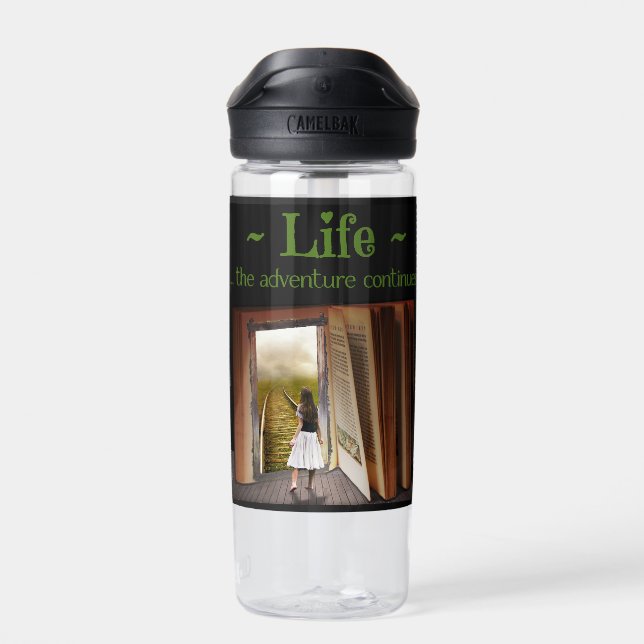 Leben, das Abenteuer geht weiter Trinkflasche (Rückseite)