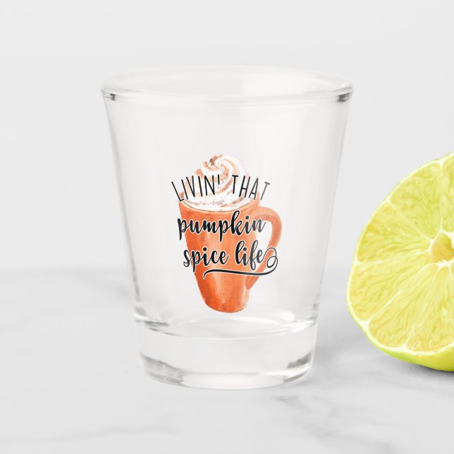 Leben' Das spukkende Leben Schnapsglas (Vorderseite)