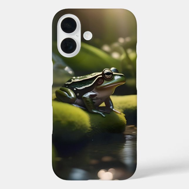 Leben der grünen Froschwälder, iPhone 16 Hülle (Rückseite)