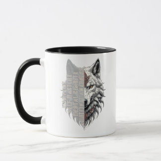 Leben der Händler | Weißer Wolf | Schwarzer Wolf Tasse