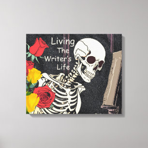 Leben der Leinwand des Schriftstellers