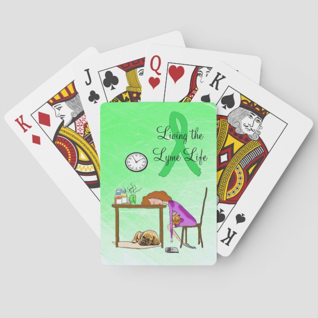 Leben der Lymie-Lyme-Krankheit spielen Karten Spielkarten (Rückseite)