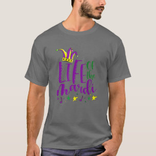 Leben des Mardi Funny Jester Hat 2022 Mardi Gras T-Shirt