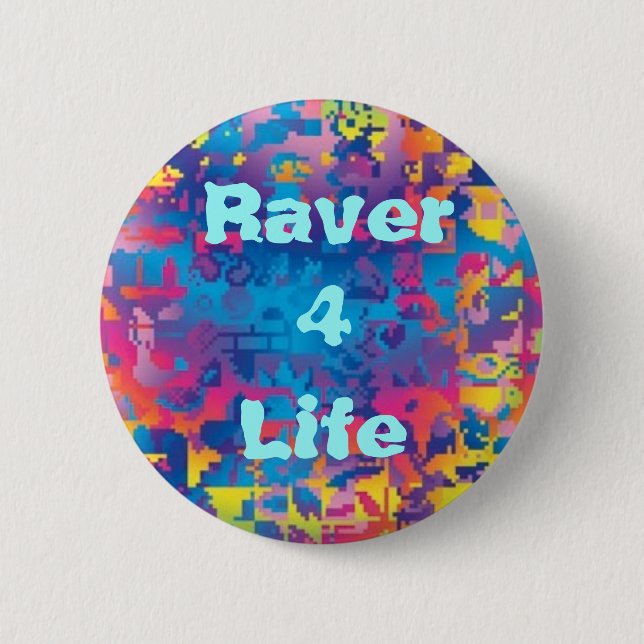 Leben des Raver-4 (v.1) Button (Vorderseite)