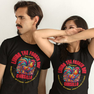 Leben des vierten Tages Cursillo DeColores Rooster T-Shirt