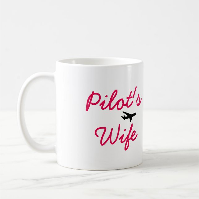 Leben die Traumdie Ehefrau-Tasse des pilot Kaffeetasse (Links)