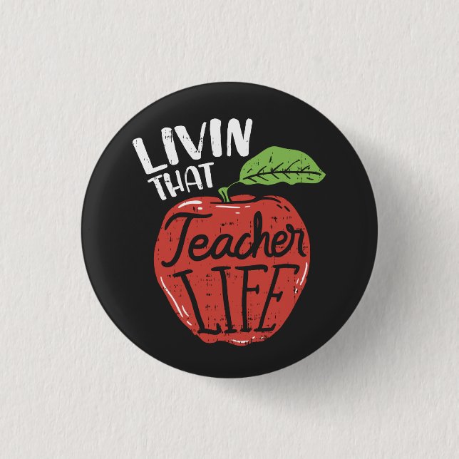 Leben dieses Lehrers Leben Leiter der Schule Button (Vorderseite)