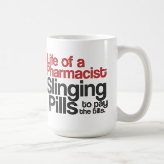 Leben einer Apotheker-Kaffee-Tasse (rot) Kaffeetasse
