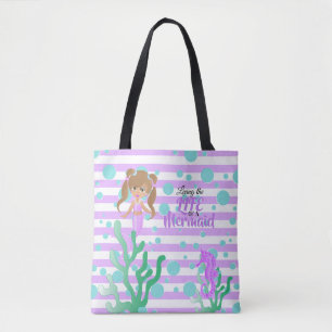 Leben einer Meerjungfrau - Lavendel Tasche