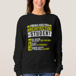 Leben eines Architekturstudenten Sweatshirt