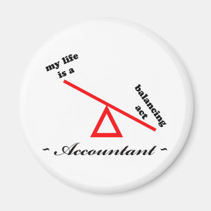 Leben eines Buchhalters Magnet