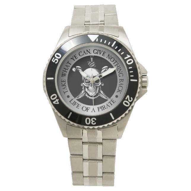 Leben eines Piraten - nehmen Sie, was Sie können Armbanduhr (Vorderseite)
