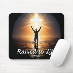 Leben erweckt - Taufe machte neuen Christlichen Gl Mousepad