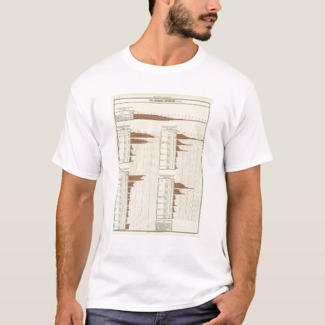 Leben expectency für Männer T-Shirt (Vorderseite)