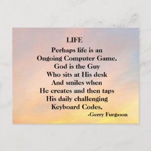 LEBEN FEIERTAGSPOSTKARTE