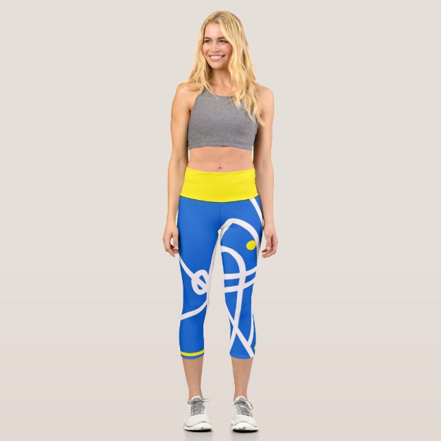Leben. Fokus. Abstrakte Art Minimalismus Leggings (Vorderseite)