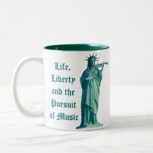 Leben, Freiheit und das Streben nach Musik - Zweifarbige Tasse