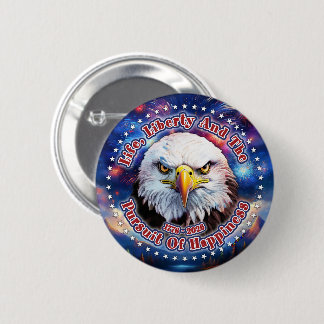 Leben, Freiheit und die Purpurbraune Adler-Feuerwe Button