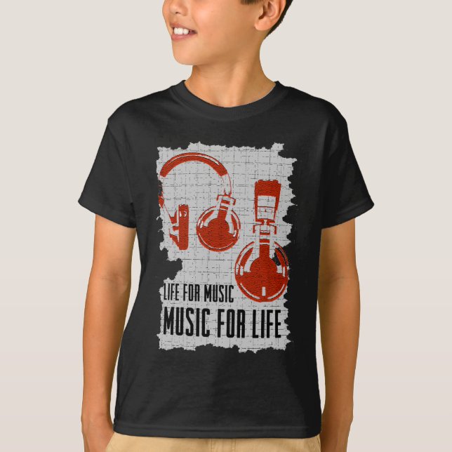 Leben für Music.png T-Shirt (Vorderseite)