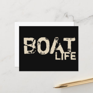 LEBEN FÜR nautische FAHRZEUGE   Postkarte
