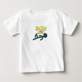 Leben genießen baby t-shirt