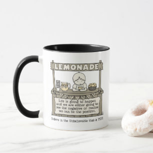 Leben geschieht tasse