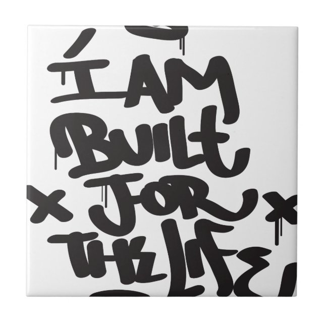 Leben-Graffiti Fliese (Vorderseite)