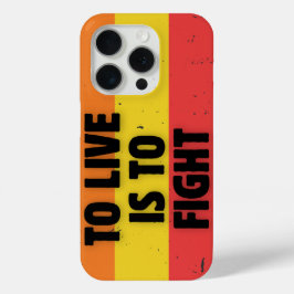 Leben heißt kämpfen - Retro Streifen Inspiration Case-Mate iPhone Hülle