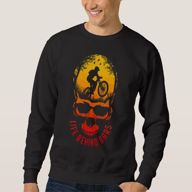 Leben hinter Gittern Mtb Mountainbike  Radfahren G Sweatshirt (Vorderseite)