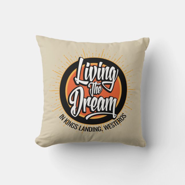 Leben im Dream Throw Kissen (Vorderseite)