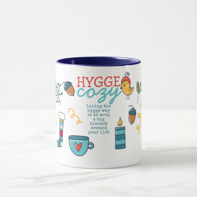 Leben im Hyge Leben - Gemütliche Kunst des Volkes Tasse (Zentrum)