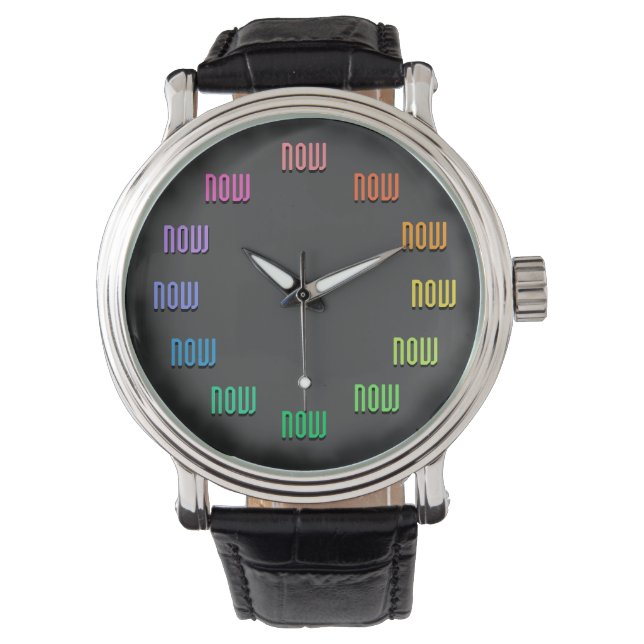 Leben im Jetzt ;-) Armbanduhr (Vorderseite)