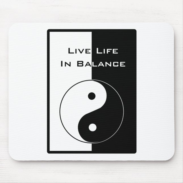 Leben in Balance Mousepad (Vorne)