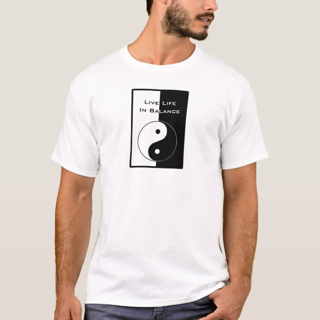 Leben in Balance T-Shirt (Vorderseite)