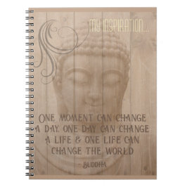 Leben in dem Moment Buddhas Art Buddhistisches Spr Notizblock