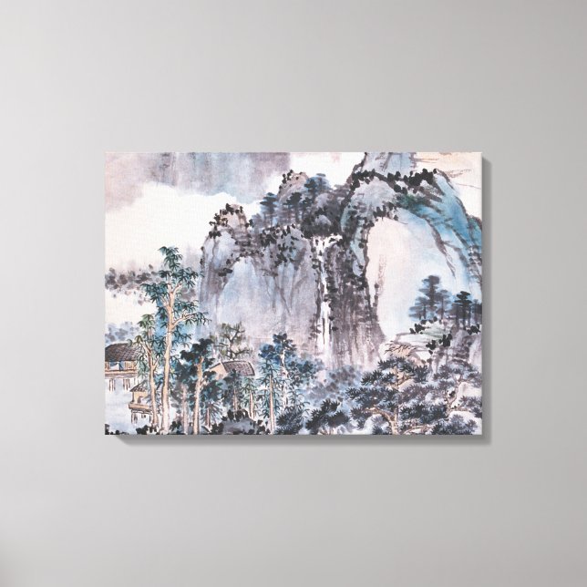 Leben in den Bergen Leinwanddruck (Vorderseite)