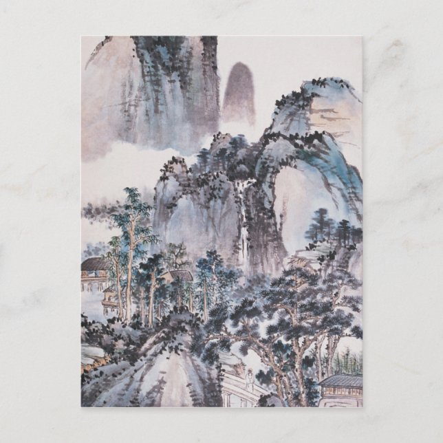 Leben in den Bergen Postkarte (Vorderseite)