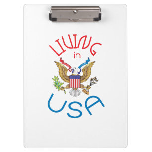 Leben in den USA Klemmbrett