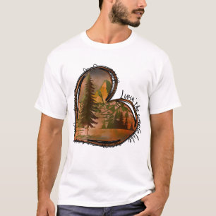 Leben in der einfachen Herznatur T-Shirt