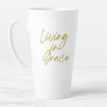 Leben in der Grace Tall Latte-Tasse